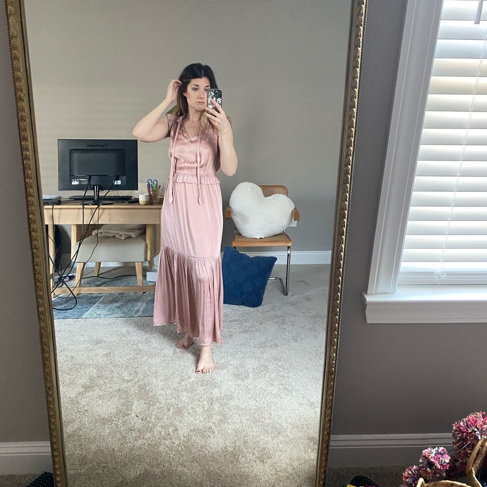 Banana Republic Blush Pink Maxi Dress
